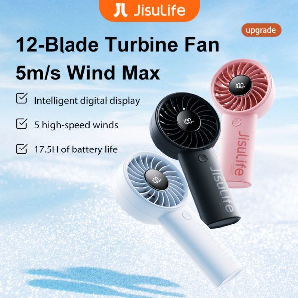 Best Fan Jisu_Life Handheld Fan Life4 Turbo Fan 5000mAh Battery