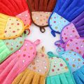 Print Coral Fleece Microfiber Hanging Hand Towel Cute Kids Washcoloths Quick Dry Thicken Cleaning Cloths Wipes Rags for Kitchen & Bathroom 38*30cm.