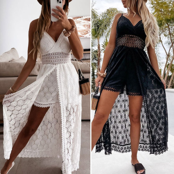 Maxi%20Dress%20Hollow%20Out%20Pure%20Color%20V%20Neck%20Jumpsuit%20Dress%20-%20Image%207