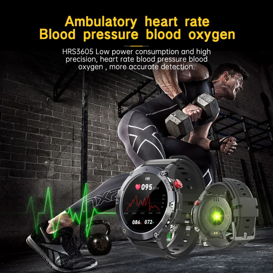 BOZLUN Full Touch Smart Watch Bluetooth call Men Outdoor Sports