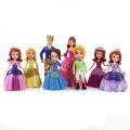 8pcs/Set 6-15cm Princess Sofia Sopha Prince King Queen Action Figure Cartoon Decoration Model Toys Dolls Kids Gift Brinquedos. 