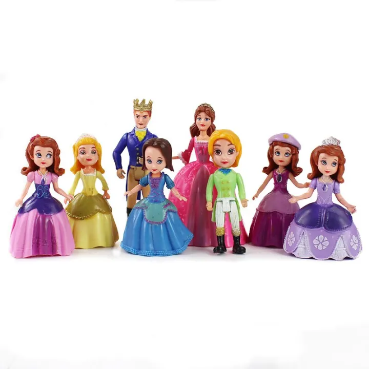 8pcs/Set%206-15cm%20Princess%20Sofia%20Sopha%20Prince%20King%20Queen%20Action%20Figure%20Cartoon%20Decoration%20Model%20Toys%20Dolls%20Kids%20Gift%20Brinquedos%20-%20Image%203