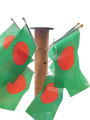 Bangladesh National Flag [ Desk Flag]  8 Inch BY 5 Inch (5 Pcs). 