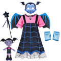 Disney Vampirina Cosplay Dress Girl Kids Princess Dress Up Christmas Halloween Costume Children Carnival Party Disguise Vampire.