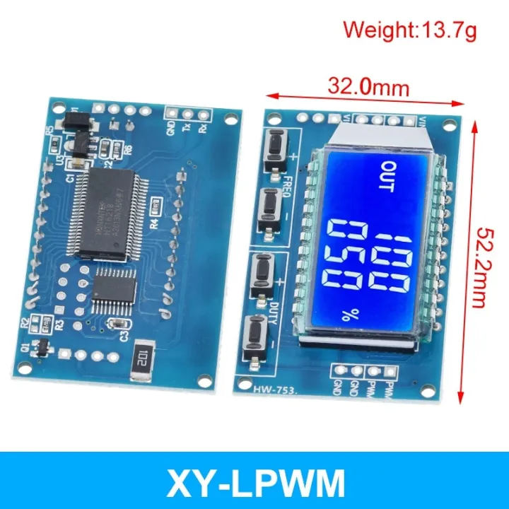 (New)Dual%20Mode%20PWM%20Pule%20Duty%20Cycle%20Adjutable%20Module%20LCD%20Diplay%201Hz-150Khz%203.3V-30V%20PWM%20Board%20Module%20-%20Image%202