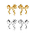 Fashionable Fashion Bow Earrings Eye-catching Cute Trendy Bow Earrings For Women Girls Stylish Cute Ribbon Earrings for Birthday party jewelry gifts Women's fashion accessories Daily wear Birthday. 