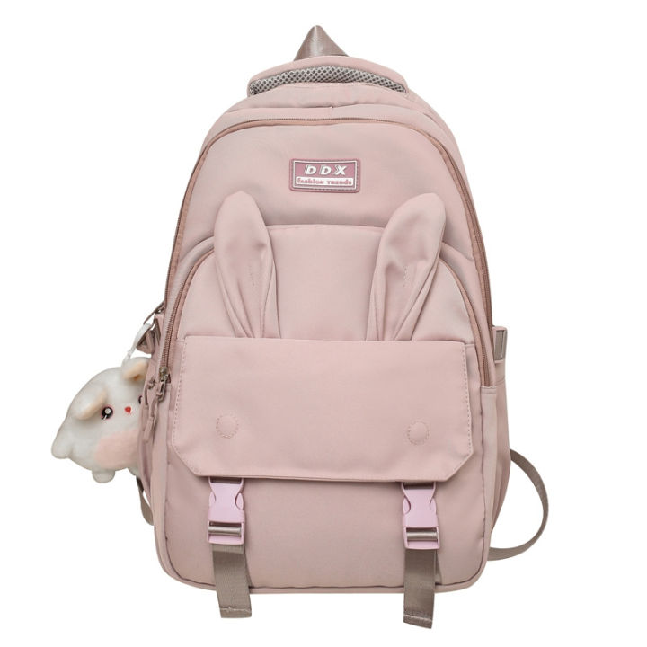 New%20Two-Piece%20Schoolbag%20for%20Junior%20High%20School%20Students%20Lightweight%20Tutorial%20Handbag%20Wholesale%20Large%20Capacity%20Rabbit%20Ears%20Backpack%20-%20Image%205