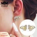 Carat Alloy Statement Earrings Sparkling Rhinestone Butterfly Stud Earrings Elegant Women's Jewelry Gift Elegant Butterflies Ear Studs. 