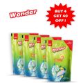 Wonder Dishwash Liquid Refill 250ml 4pcs Bundle. 