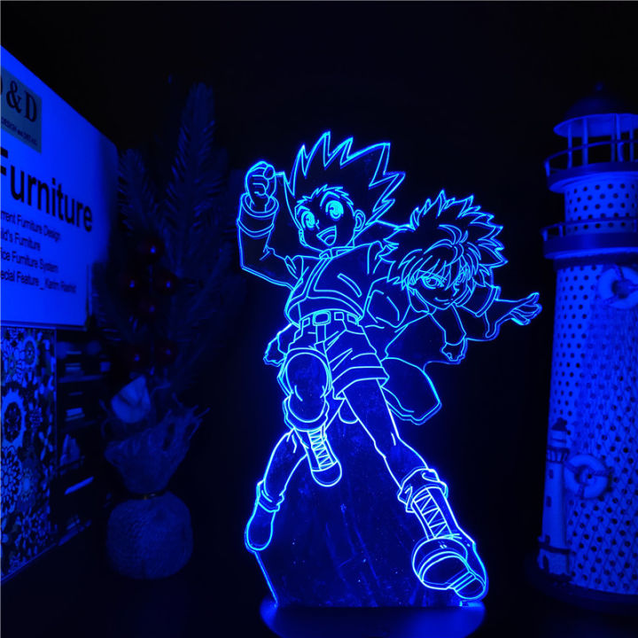 HUNTER%C3%97HUNTER%203D%20Visual%20Lamp%20Gon%20Killua%20Zoldyck%20Kurapika%20Hisoka%20LED%20Night%20Light%20Acrylic%20Illusion%20Table%20Lampara%20Toys%20Lighting%20-%20Image%207