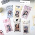 MINKYS Kawaii 10pcs 3 inch Kpop Photocard Holder Photo Card Collection Bag DIY Photo Bag School Stationery.
