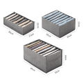 Pants clothes storage box compartmentalized jeans clothing bedroom storage box household separation Storage Finishing.