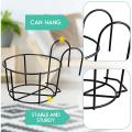 8 Inchi Railing Planters Outdoor Balcony Planters Railing Hanging Black Railing Planter Metal Pot 1 PCS. 