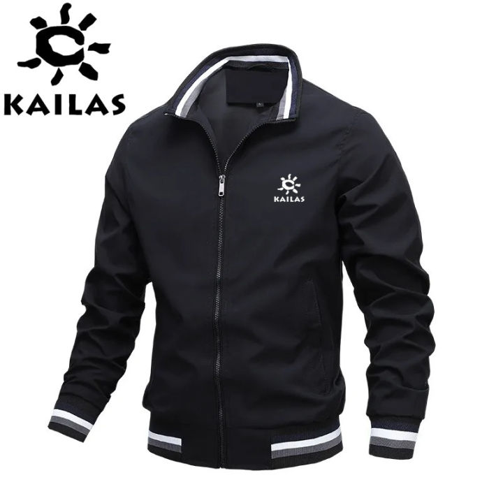 KAILAS%20Men's%20jacket%20with%20zip%20collar%20standing,%20waterproof%20bomber%20jacket,%20outdoor%20blazer,%20casual%20Fall%20and%20winter%20-%20Image%203