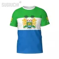 Custom Name Number Sierra Leone Flag Emblem 3D T-shirts For Men Women Tees jersey team Clothes Soccer Football Fans Gift T shirt. 