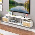 Floating Shelf Wall Mounted Audio/Video Console TV Shelf TV Stand Board Rack TV Cabinet Media Console Gaming Console Shelving Unit for Cable Boxes Routers Remotes DVD Players Game. 