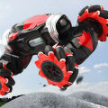 4WD 2.4GHz Remote Control Stunt Car Gesture Induction Twisting Off-Road Cars Vehicle 360 Degree Flip Double Sided Rotating Drift RC Toys With Light & Music - car toy.