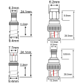 NAMUNY SMA to BNC Kits 2 Set RF Adapter Connector Kits for SDR Ham Radio Baofeng UV-5R UV82 V-5R5 Two Way Handheld Radio B. 
