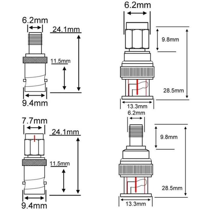 NAMUNY%20SMA%20to%20BNC%20Kits%202%20Set%20RF%20Adapter%20Connector%20Kits%20for%20SDR%20Ham%20Radio%20Baofeng%20UV-5R%20UV82%20V-5R5%20Two%20Way%20Handheld%20Radio%20B%20-%20Image%206