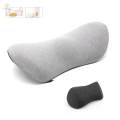 Soft Waist Cushion Lower Back Pillow Memory Foam Cushion for Recliners Grey. 