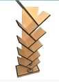 Shelves Tree Bookshelf Made of Wood Book Shelf Spine Tower Shelf Removable Storage Wall Shelf.