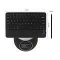 8 Inches Touch Bluetooth Keyboard Rechargeble Wireless Keyboard Slim Min Keypad With Touchpad For IOS Android Tablet Laptop PC.