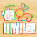 Cross-border wooden creative puzzle building blocks, small particle assembly, puzzle, early education, kindergarten small toys, rewards, small gifts.