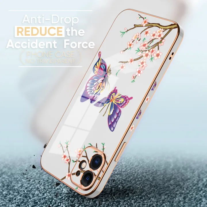 Jizetin%20(Free%20Lanyard)%20for%20Tecno%20Spark%2010%20Pro%20Back%20Cover%20Peach%20Blossom%20and%20Butterfly%20Luxury%206D%20Plating%20Case%20Side%20Pattern%20Soft%20Silicone%20Square%20Mobile%20Phone%20Cases%20-%20Image%209