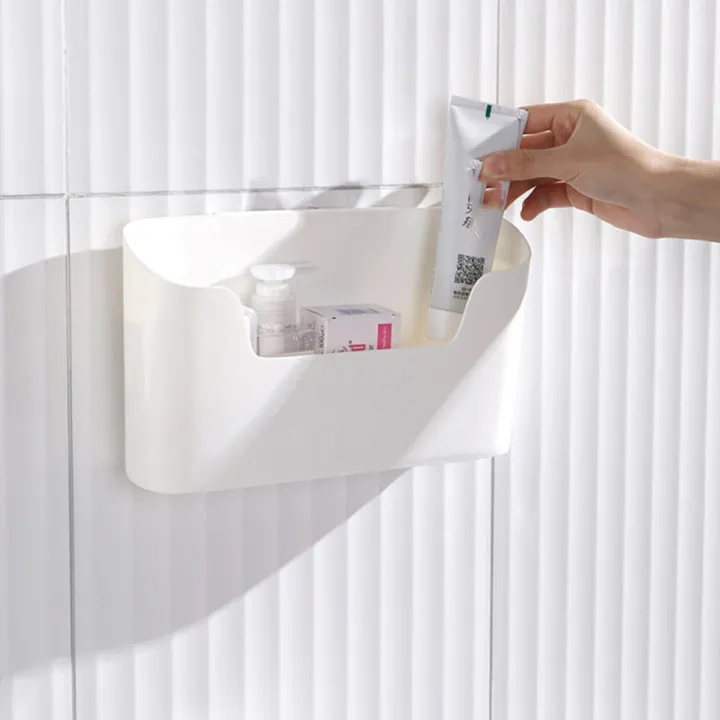 Non-punched%20Wall-mounted%20storage%20box%20Convenient%20Door-mounted%20Cabinet%20Plastic%20cabinet%20Wall-mounted%20Sundries%20storage%20for%20Kitchen%20organization%20Bathroom%20storage%20Home%20organization%20Small%20item%20storage%20-%20Image%205