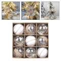9x Christmas Ball Ornaments Decoration Christmas Tree for Anniversary Home. 