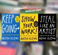 Austin Kleon Three Book Set (Steal Like An Artist+Show Your Work+Keep Going). 