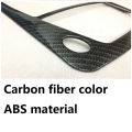 for Nissan Navara NP300 2016-2021 Car Carbon Fibre Front Reading Switch Light Lamp Frame Cover Trim Sticker Accessories. 