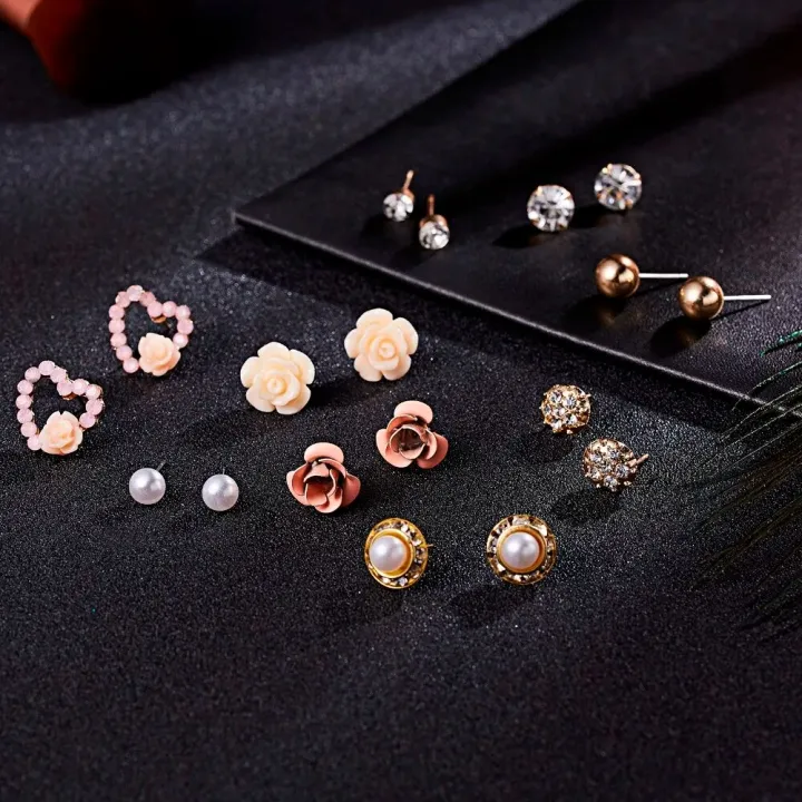 9%20Pairs/Set%20Women's%20Crystal%20Pearl%20Flower%20Ear%20Studs%20Earrings%20Elegant%20Jewelry%20Gift%20Crystal%20Stud%20Earring%20Sets%20Mix%20Jewelry%20-%20Image%206