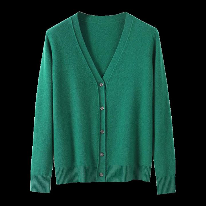 2022 cashmere sweater cardigan women's long sleeved elegant Vintage sweater cashmere knitted spring and autumn coat