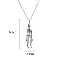 Men's women's necklace Pendant necklace Eye-catching pendant Bronze pendant necklace Steampunk gothic necklace Vintage jewelry Skeleton pendant necklace Couple jewelry gift Steam punk necklace for.