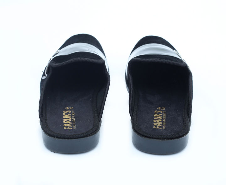 New%20Fashionable%20Velvet%20Half%20Shoe%20For%20Men%20Black%20-%20Image%205