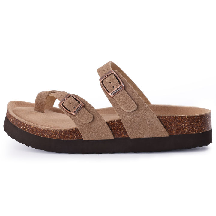 Comwarm%20Classic%20Cork%20Sandals%20For%20Women%20Fashion%20Thick%20Soles%20Beach%20Sandals%20Cozy%20Casual%20House%20Flats%20Slippers%20With%20Adjustable%20Buckle%20-%20Image%202
