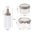 3pcs Mini Squeeze Bottle Salad Dressing Containers Outdoor Portable Barbecue Kitchen Tool Demoo.