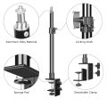 SH Adjustable Tabletop Bracket Stand With 1/4 Ball Head Desktop C-clamp Light Stand For DSLR Camera, Ring Light, Video Monitor.