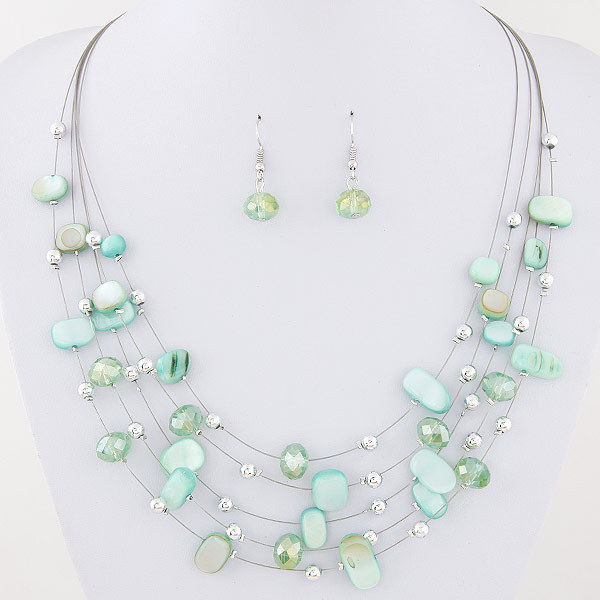 AliExpress%20wish%20exaggerated%20versatile%20crystal%20turquoise%20shell%20mix%20multi-layer%20necklace%20earrings%20set%20women's%20jewelry%20-%20Image%207