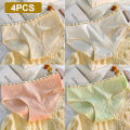 Pure cotton underwear for women breathable pure cotton crotch mid waist minimalist girl Ladies Underpant. 