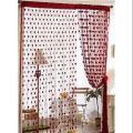 Love Heart String Curtain Window Door Divider Sheer Curtain Valance-porda.