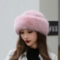 Fashion Winter Thick Furry Hairband Fluffy Russian Faux Fur Women Girl Fur Hat Winter Outdoor Earwarmer Ski Hats New Beanies Cap. 