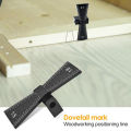 KOGEEK Aluminum Alloy Hand Cut Wood Joints Gauge Dovetail Marker Gauge with Scale Template Dovetail Guide Tool for DIY Woodworking. 