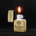 Classic zippo style Gas lighter Windproof Pocket Lighter For man. 