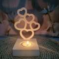 Home Decor Mold 3D Heart Candle Mold High-quality Design DIY Mold Handmade Craft Silicone Candle Mold Decorative Plaster Heart-shaped Silicone Love Candlestick Mold for Crafting Enthusiasts Romantic Decorations Candle Making Gift Creation Artistic Home.