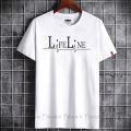 Premium Quality Regular-Fit Life line Design Half-Sleeve Mesh Febric T-Shirt with Round Neck - Lightweight Comfort for Everyday Wear.