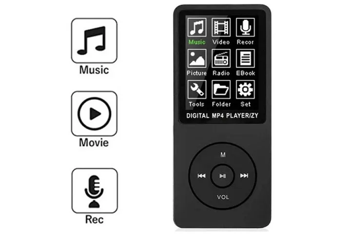 D9 Bluetooth MP4 Player 1.8 inch Color Screen 8GB Music Player FM Radio ...