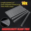 10Pcs 150mm OD 10mm 2.2mm Thick Wall Borosilicate Glass Blowing Tube. 