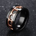 New Creative Style Roman Numerals Men Engraved Arabic Finger Ring.